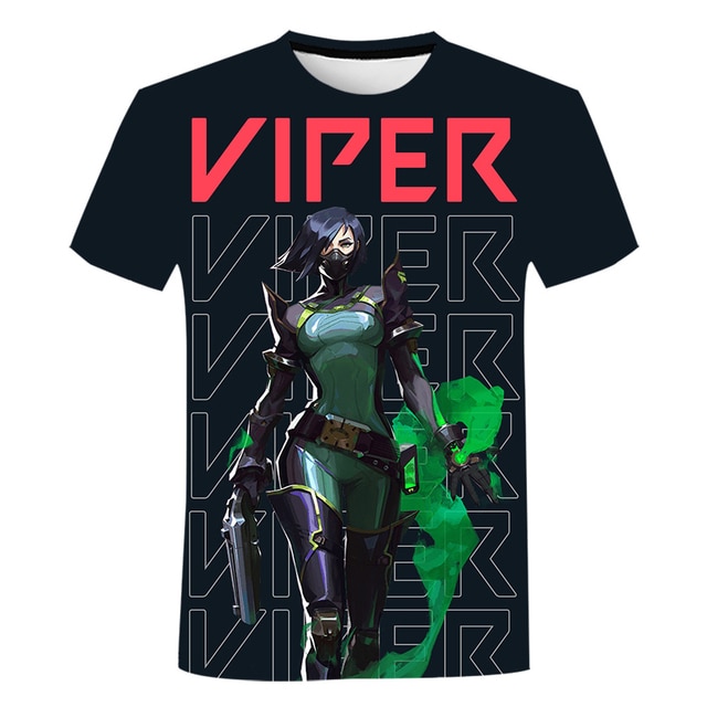 Valorant T Shirts Cartoon Game 3D Print Streetwear Men Women Casual Fashion Oversized T Shirt Kids 8.jpg 640x640 8 - Valorant Store