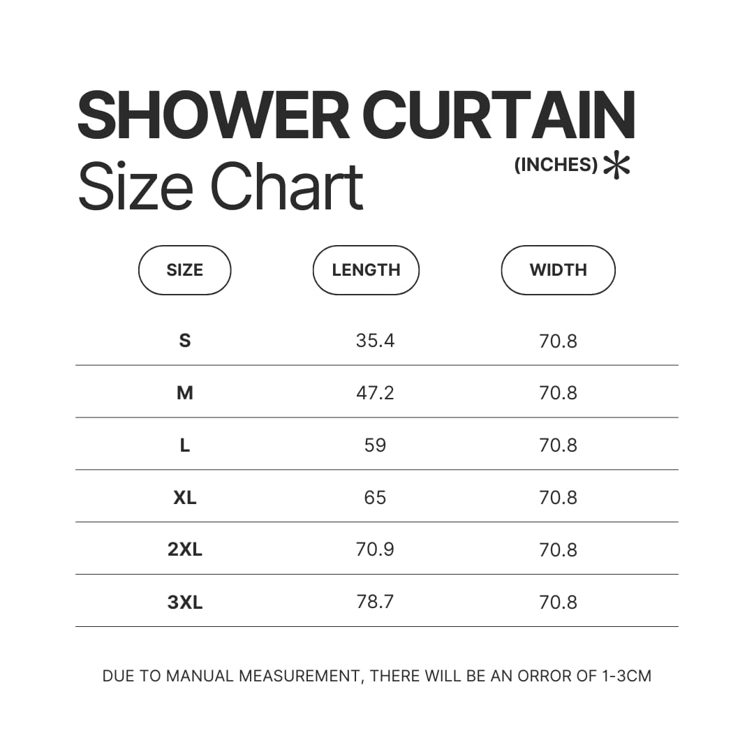 Shower Curtain Size Chart - Valorant Store