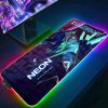 Valorant RGB Gaming Mousepad Big LED Gamer Mausepads PC Desk Mat Luminous Mouse Pad Large Keyboard 5 - Valorant Store