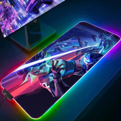 Valorant RGB Gaming Mousepad Big LED Gamer Mausepads PC Desk Mat Luminous Mouse Pad Large Keyboard 8 768x768 1 - Valorant Store